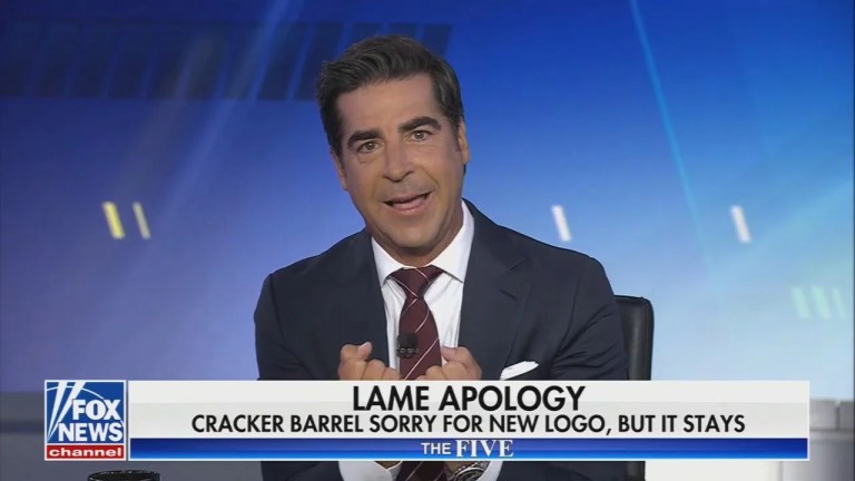 Jesse Watters on Cracker Barrel rebrand: “The only thing that could’ve been worse, if they had made it Blacker Barrel” Jesse Watters on Cracker Barrel rebrand: “The only thing that could’ve been worse, if they had made it Blacker Barrel”
