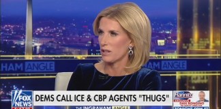 Laura Ingraham calls it “borderline illegal” for Democratic politicians to call ICE agents “thugs”