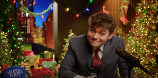 Nick Fuentes tells Jewish people in Hollywood to “make something patriotic” or “maybe we take your studio from you. Maybe we take all your stuff from you.”