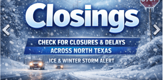 GET CLOSINGS HERE: Schools, Businesses, Organizations