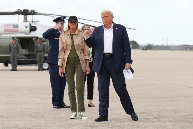 Trump surveys Texas flood damage as search for the missing continues