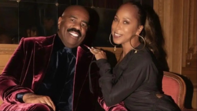 ‘Tell Your Wife to Cover Up’: Steve Harvey’s Photo of Wife Marjorie Sets the Internet Ablaze as Fans Zoom In on Her Lower Half That Leaves Little to the Imagination ‘Tell Your Wife to Cover Up’: Steve Harvey’s Photo of Wife Marjorie Sets the Internet Ablaze as Fans Zoom In on Her Lower Half That Leaves Little to the Imagination
