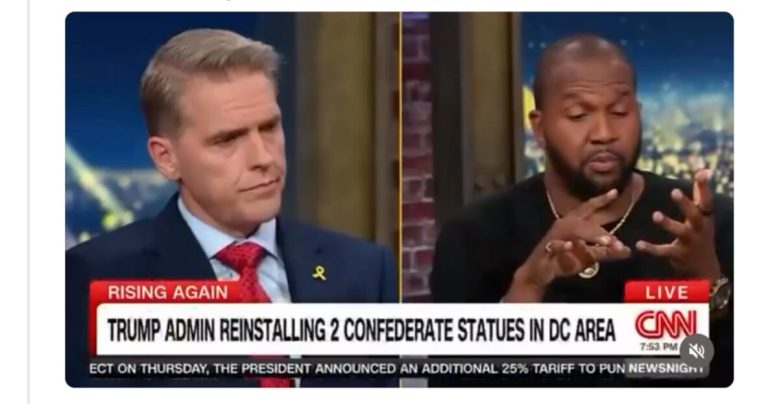 ‘Stunned’: Viewers Notice Scott Jennings’ ‘Smug A—’ Was Quiet the Entire Time Van Lathan Called Out Trump for Reinstalling Confederate Statues, and They Know Exactly Why ‘Stunned’: Viewers Notice Scott Jennings’ ‘Smug A—’ Was Quiet the Entire Time Van Lathan Called Out Trump for Reinstalling Confederate Statues, and They Know Exactly Why