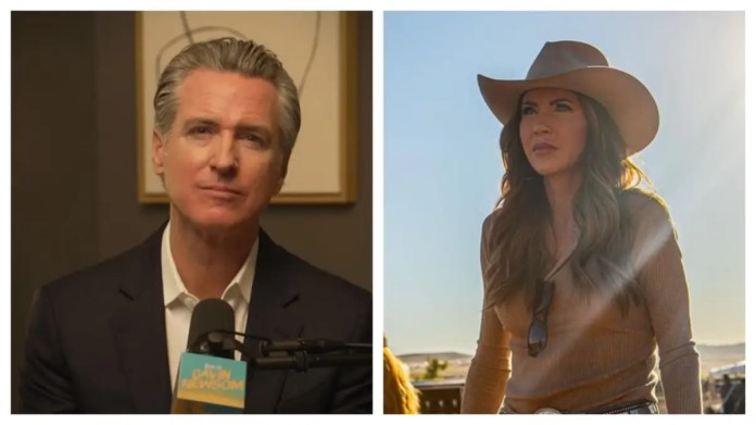 ‘He Beat Him at His Own Game’: Gavin Newsom Sparks Outrage After Slapping Kristi Noem with a Ruthless New Nickname Inspired by Donald Trump