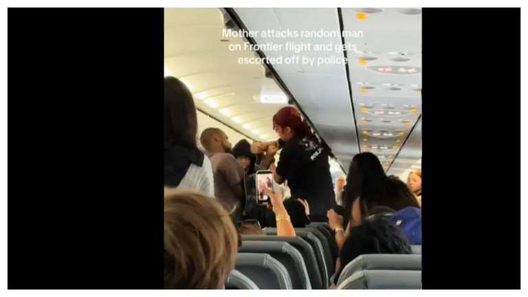 ‘Instantly Mad’: Frontier Passengers Revolt As Rowdy Mom Confronts Man Who Accused Her of Stealing His Seat While Her Kids Ran Wild, Video Shows ‘Instantly Mad’: Frontier Passengers Revolt As Rowdy Mom Confronts Man Who Accused Her of Stealing His Seat While Her Kids Ran Wild, Video Shows