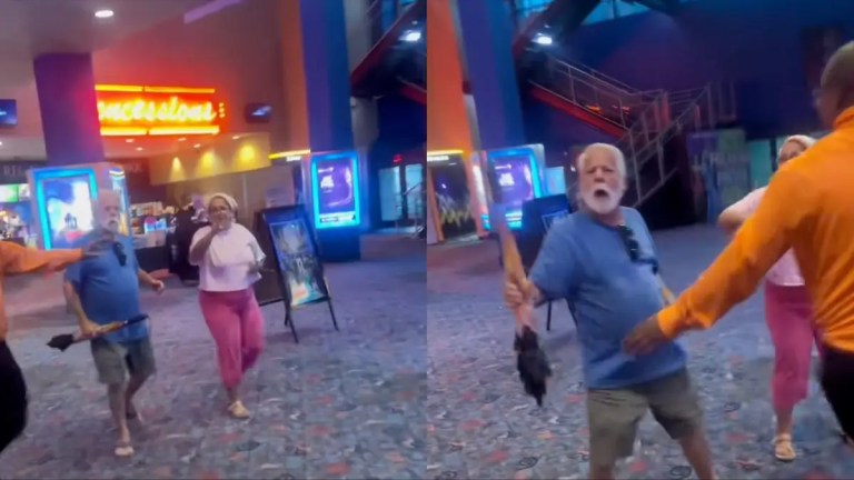 ‘Gonna Wear Your A– Out’: White Couple Berates Black Mother, Threatens Her with Umbrella After Allegedly Being Told to Quiet Down In Florida Movie Theater, But She Doesn’t Back Down ‘Gonna Wear Your A– Out’: White Couple Berates Black Mother, Threatens Her with Umbrella After Allegedly Being Told to Quiet Down In Florida Movie Theater, But She Doesn’t Back Down