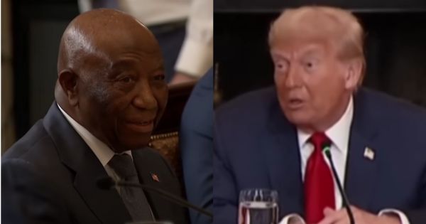 Trump Under Fire For Asking President of Liberia, “Where Did You Learn to Speak English?” Trump Under Fire For Asking President of Liberia, “Where Did You Learn to Speak English?”