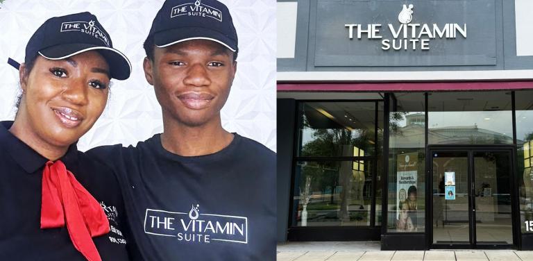 Black Mom and Son Launch Black-Owned Wellness Lounge Called The Vitamin Suite in Maryland Black Mom and Son Launch Black-Owned Wellness Lounge Called The Vitamin Suite in Maryland