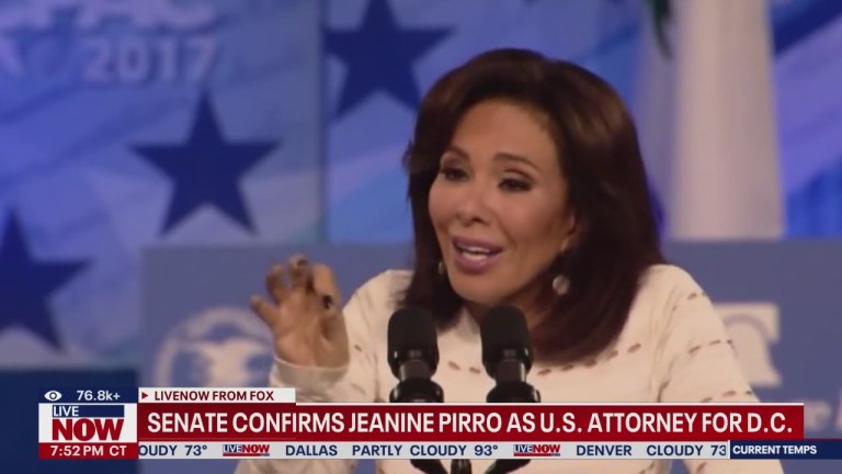 Jeanine Pirro, former Fox News host, confirmed as top federal prosecutor Jeanine Pirro, former Fox News host, confirmed as top federal prosecutor