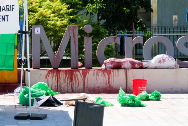 Protesters deny planting listening devices inside Microsoft exec’s office; company fires four workers Protesters deny planting listening devices inside Microsoft exec’s office; company fires four workers