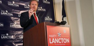 Texas Governor Greg Abbott backs firefighters union president Marty Lancton for Harris County Judge | Houston Public Media