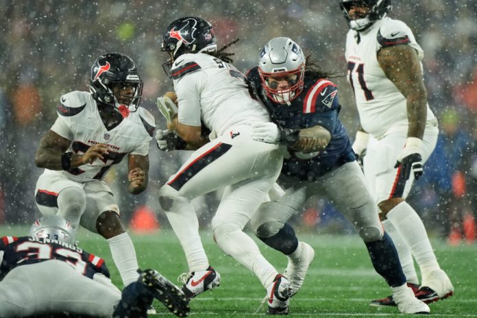 C.J. Stroud throws 4 INTs in loss to Patriots as Texans again fall short of AFC title game | Houston Public Media C.J. Stroud throws 4 INTs in loss to Patriots as Texans again fall short of AFC title game | Houston Public Media