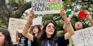 Houston ISD students join statewide walkouts protesting ICE amid threat of school penalties | Houston Public Media
