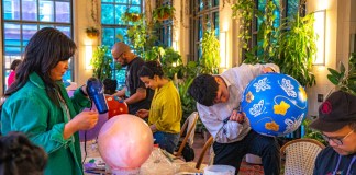 Sundance Christmas tree decorated with ornaments from North Texas artists