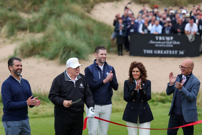 Inside the debt-heavy sand trap of Trump’s U.K. golf course finances