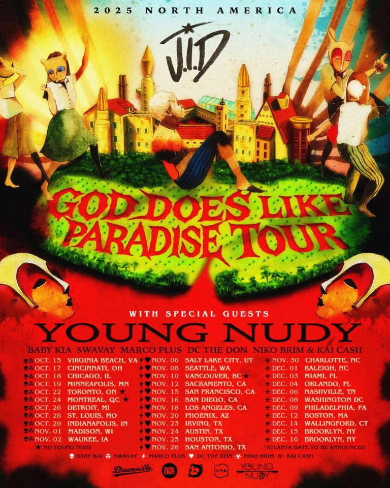 From Atlanta With Love: J.I.D Announces “God Does Like World Tours” Featuring Speacial Guests Young Nudy, Mick Jenkins & More From Atlanta With Love: J.I.D Announces “God Does Like World Tours” Featuring Speacial Guests Young Nudy, Mick Jenkins & More