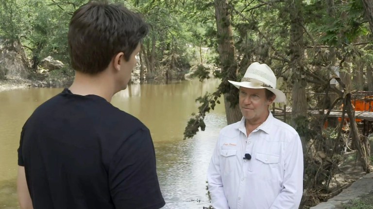 Trapped by floodwater, camp director called to say she ‘can’t get out’ Trapped by floodwater, camp director called to say she ‘can’t get out’