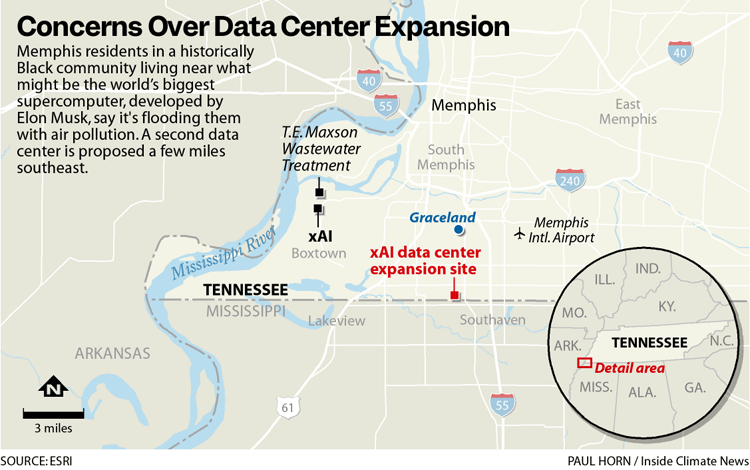 In South Memphis, Elon Musk’s Colossus Operated Gas Turbines Without Appropriate Permits, Residents and Activists Claim – Inside Climate News In South Memphis, Elon Musk’s Colossus Operated Gas Turbines Without Appropriate Permits, Residents and Activists Claim – Inside Climate News