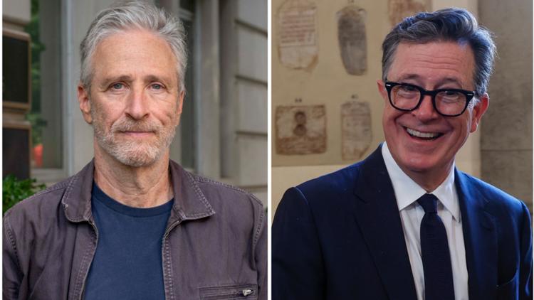 Jon Stewart delivers blistering monologue after CBS cancels Colbert’s ‘Late Show’ Jon Stewart delivers blistering monologue after CBS cancels Colbert’s ‘Late Show’
