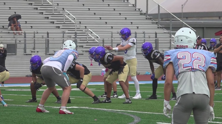 Lumberton hosts Hamshire-Fannett in joint-practice before the start of the season Lumberton hosts Hamshire-Fannett in joint-practice before the start of the season