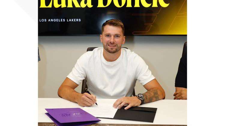 Former Maverick Luka Doncic signs contract extension with Los Angeles Lakers Former Maverick Luka Doncic signs contract extension with Los Angeles Lakers