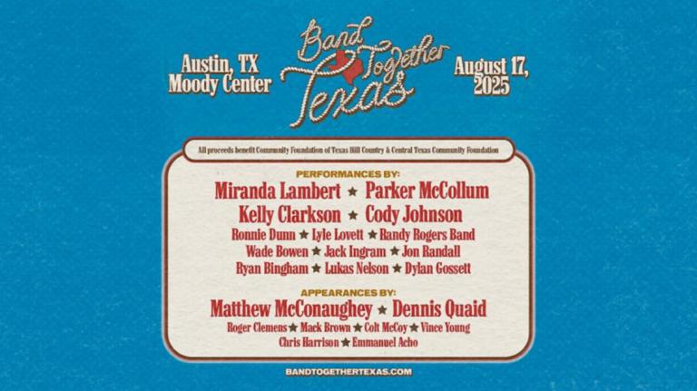 Miranda Lambert, Matthew McConaughey, Cody Johnson and others unite for concert aiding Texas flood recovery Miranda Lambert, Matthew McConaughey, Cody Johnson and others unite for concert aiding Texas flood recovery