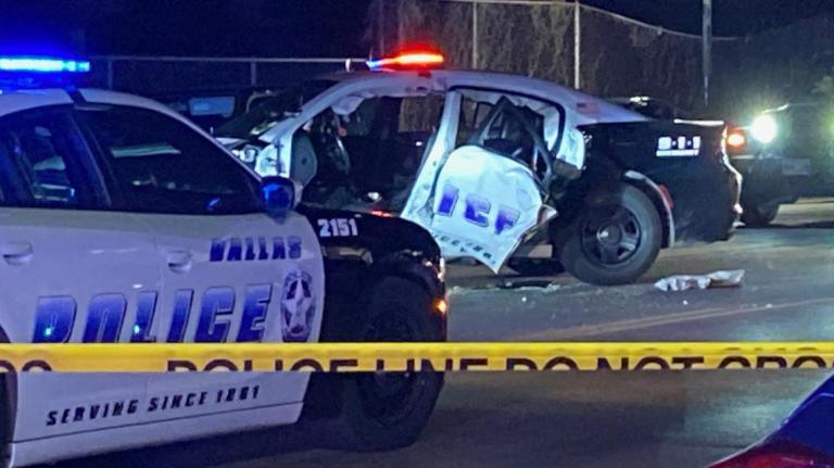 Dallas police officer taken to hospital following crash, police say Dallas police officer taken to hospital following crash, police say