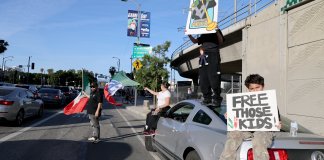 Protesters close schools and stores during a nationwide strike against Trump’s immigration policies