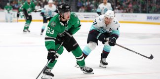 Wyatt Johnston’s two goals lead Stars past Kraken 4-1