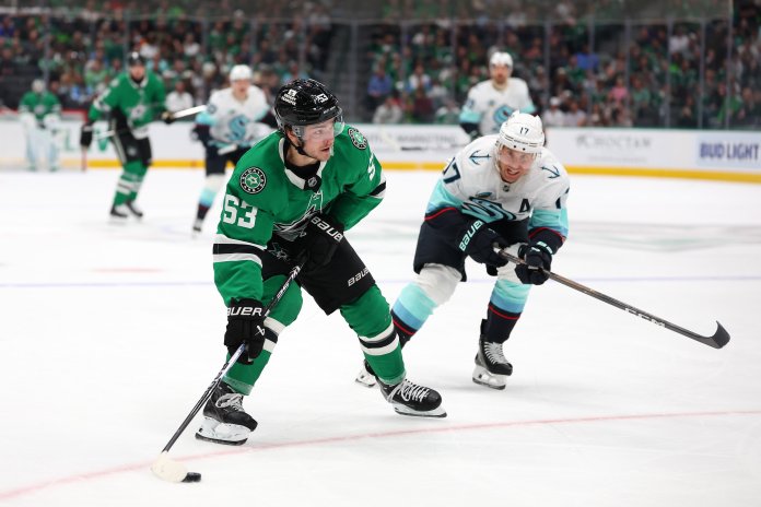 Wyatt Johnston’s two goals lead Stars past Kraken 4-1 Wyatt Johnston’s two goals lead Stars past Kraken 4-1