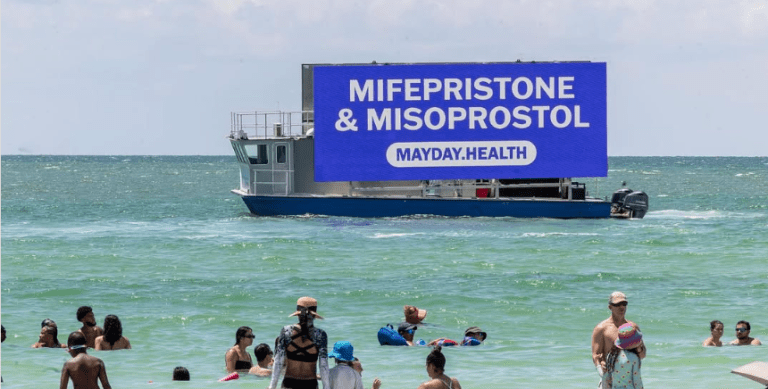 Billboards, Trucks, Gas Pumps, Newspapers and Even a Boat: Mayday Health Advertises How to Access Abortion Pills Across the South and Midwest Billboards, Trucks, Gas Pumps, Newspapers and Even a Boat: Mayday Health Advertises How to Access Abortion Pills Across the South and Midwest