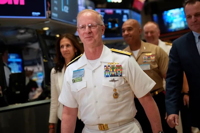 New top admiral takes over the US Navy amid military firings New top admiral takes over the US Navy amid military firings