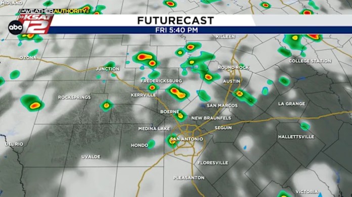 Splash ‘n’ dash downpours between 4-8pm