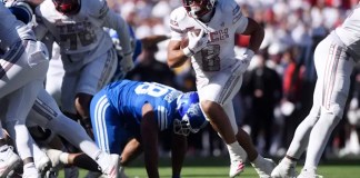 Harrington’s 5 field goals, Rodriguez’s takeaways lead No. 9 Texas Tech past No. 8 BYU 29-7