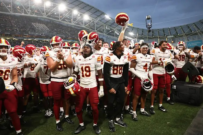 Rocco Becht stars as No. 22 Iowa State beats No. 17 Kansas State 24-21 in Ireland Rocco Becht stars as No. 22 Iowa State beats No. 17 Kansas State 24-21 in Ireland
