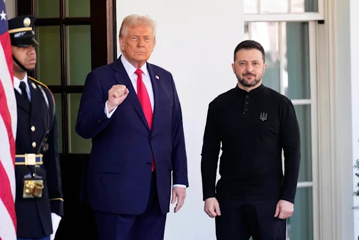 Zelenskyy brings Europe’s top leaders with him to meet Trump on ending Russia’s war Zelenskyy brings Europe’s top leaders with him to meet Trump on ending Russia’s war
