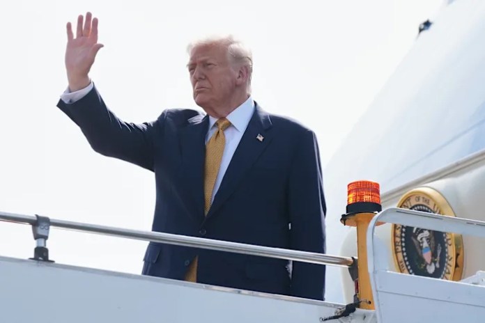 The Latest: Trump arrives in Japan, where he’ll meet new Prime Minister Takaichi