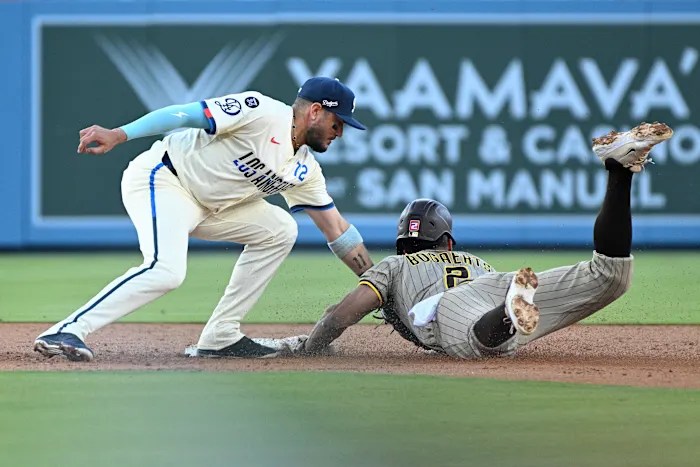 Dodgers regain NL West lead from Padres as Snell shuts down his former team in 6-0 win Dodgers regain NL West lead from Padres as Snell shuts down his former team in 6-0 win
