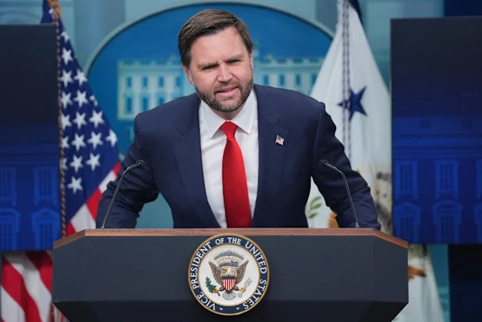 JD Vance dismisses bipartisan outrage over racist and offensive Young Republican group chat JD Vance dismisses bipartisan outrage over racist and offensive Young Republican group chat