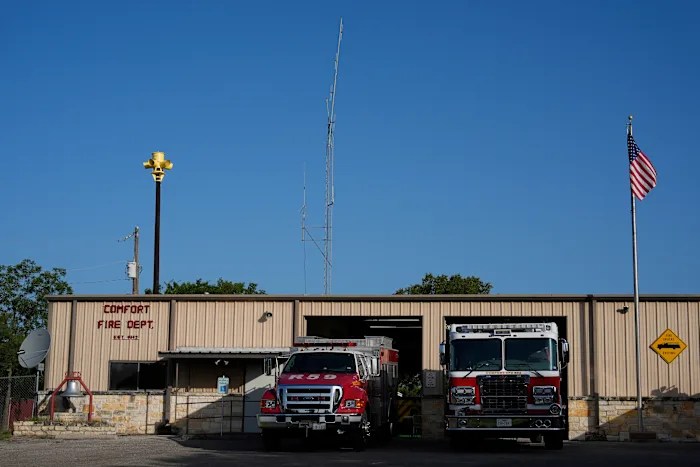 A small Texas community where everyone survived flooding has sirens that warned them A small Texas community where everyone survived flooding has sirens that warned them