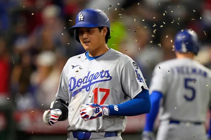 Shohei Ohtani fans Trout with 101 mph fastball while pitching into the 5th in return to Big A mound Shohei Ohtani fans Trout with 101 mph fastball while pitching into the 5th in return to Big A mound