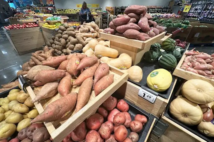 The vast majority of US adults are stressed about grocery costs, an AP-NORC poll finds