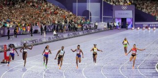 Track to open LA Olympics, with women’s 100-meter sprinters lining up three times in the same day