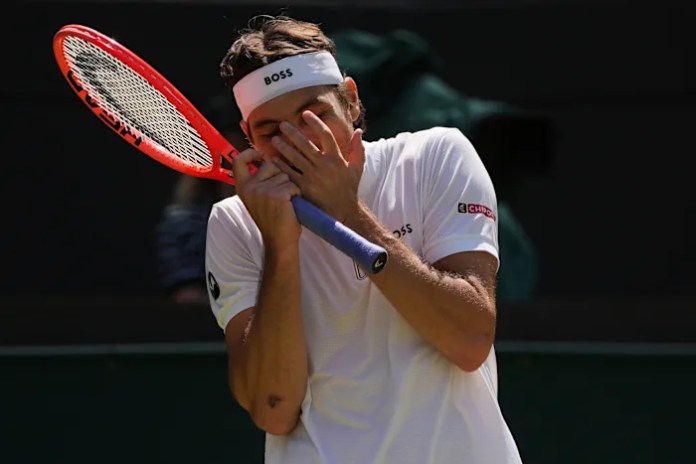 Wimbledon: Taylor Fritz beats Karen Khachanov for his first semifinal at the grass-court Slam