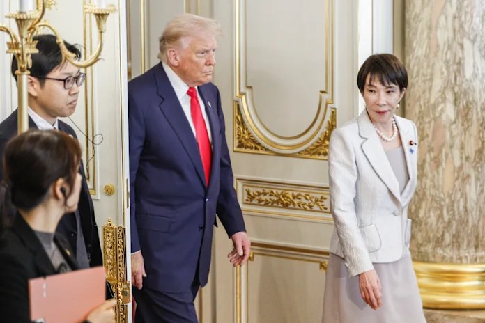 The Latest: Trump meets with newly elected Japanese Prime Minister Sanae Takaichi in Tokyo