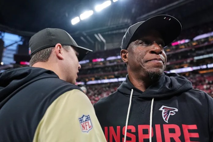 Falcons fire coach Raheem Morris, GM Terry Fontenot hours after finishing 8-9 season Falcons fire coach Raheem Morris, GM Terry Fontenot hours after finishing 8-9 season