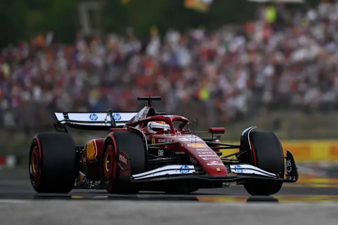 Ferrari’s Leclerc beats the McLarens to take pole for F1’s Hungarian Grand Prix
