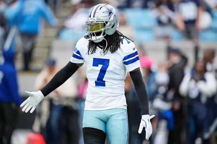 Cowboys cornerback Trevon Diggs out with concussion after accident at home, coach says Cowboys cornerback Trevon Diggs out with concussion after accident at home, coach says