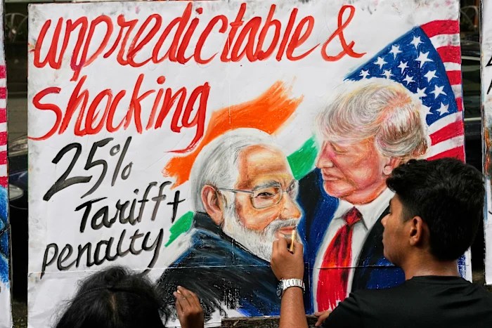 Trump to put additional 25% import taxes on India, bringing combined tariffs to 50% Trump to put additional 25% import taxes on India, bringing combined tariffs to 50%