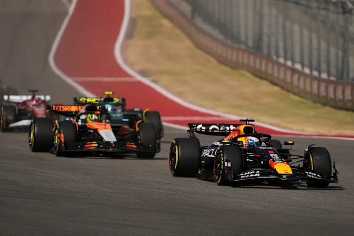 Verstappen earns easy US Grand Prix sprint win after McLaren title leaders crash out on 1st lap
